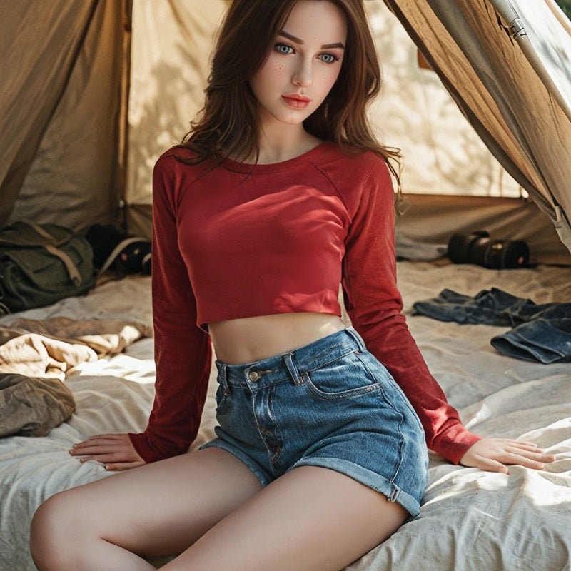 Elara - 55.5 In Enchanting Red-Haired Blue Eyes Muse Girl Life-Sized Sex Doll