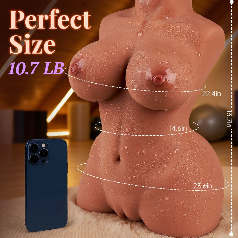 Jane Rivera 10.7 lbs Brown TPE Realistic Figure with Soft Touch & Detailed Design