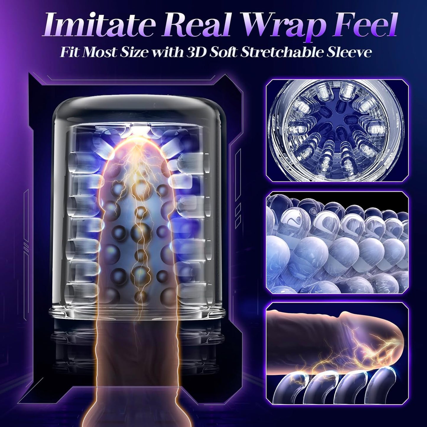 😍 Male Masturbator Penis Pump - Male Sex Toys for Men Sex Toy Pocket Pussy LCD with APP Stroker Adult Toys with 7 Thrusting 7 Rotating 5 Sucking Modes Vacuum Pumps & Enlargers🎁