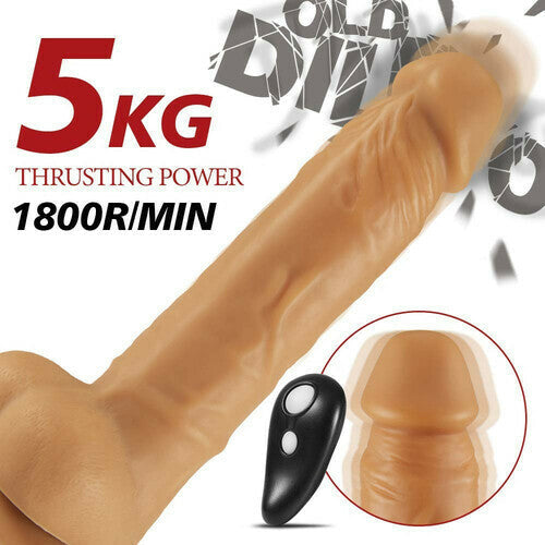 Buyging™ 7 Thrusting 1800r/min Realistic Telescopic Vibrating Dildo