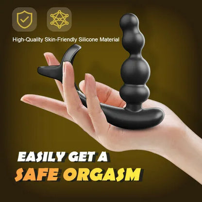 360° Rotating 10 Vibration Patterns Prostate Massager with Cock Ring