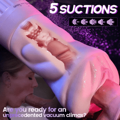 Beate - 5 Sucking & 10 Vibrating Vagina Masturbation Cup
