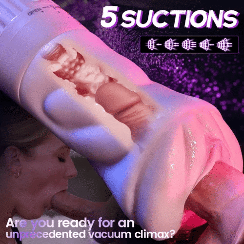 Beate - 5 Sucking & 10 Vibrating Vagina Masturbation Cup
