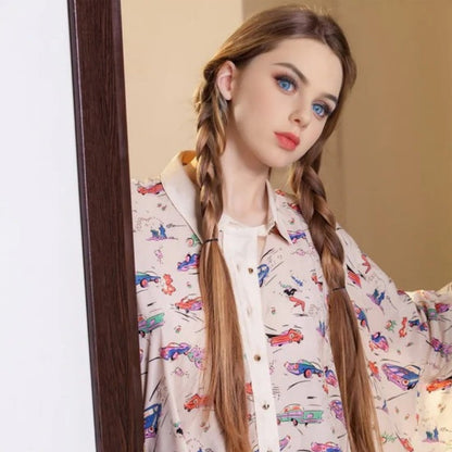 Elena – 148CM Realistic Poseable Companion B-Cup Life-Sized Doll with Blonde Hair and Blue Eyes