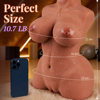 Jane Rivera 10.7 lbs Brown TPE Realistic Figure with Soft Touch & Detailed Design