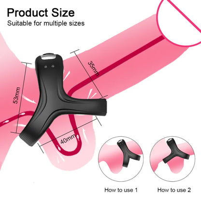 10 Speeds Male Penis Vibrating Cock Ring