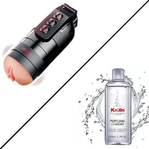 LETEN 10 Vibrating Masturbation Cup and Pussy Pocket 2 IN 1
