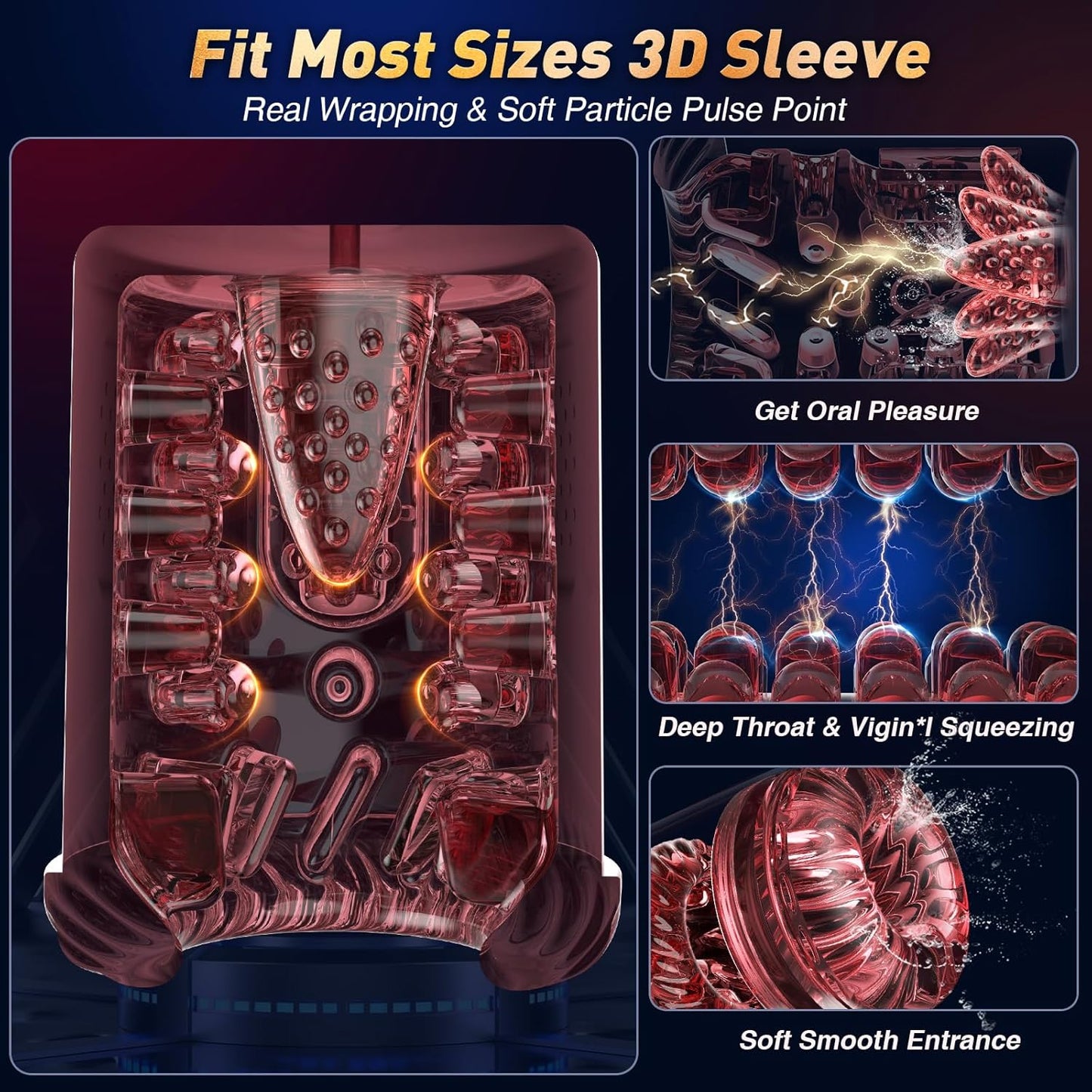 😍 Male Masturbator Penis Pump - Male Sex Toys for Men Sex Toy Pocket Pussy LCD with APP Stroker Adult Toys with 7 Thrusting 7 Rotating 5 Sucking Modes Vacuum Pumps & Enlargers🎁