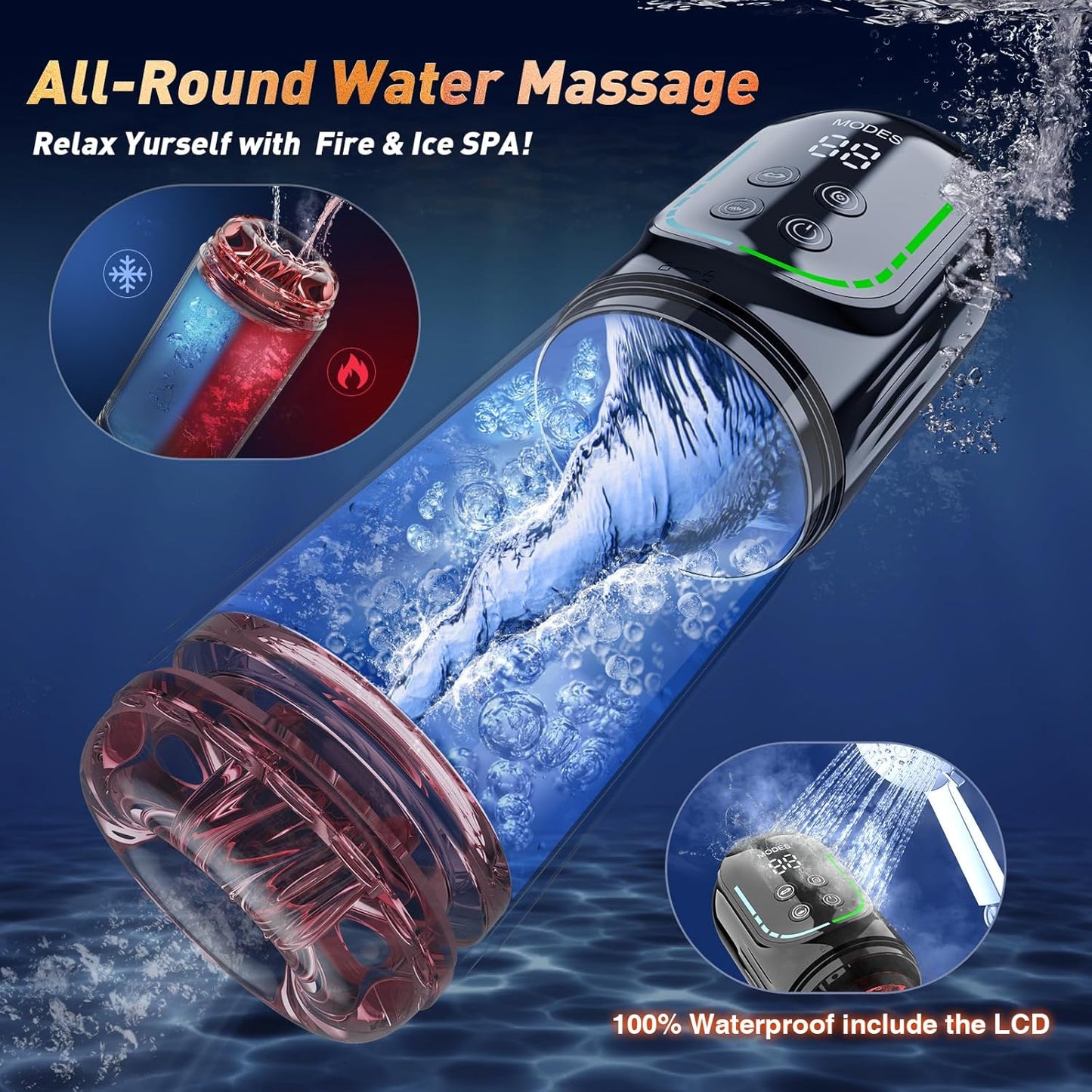 😍 Male Masturbator Penis Pump - Male Sex Toys for Men Sex Toy Pocket Pussy LCD with APP Stroker Adult Toys with 7 Thrusting 7 Rotating 5 Sucking Modes Vacuum Pumps & Enlargers🎁