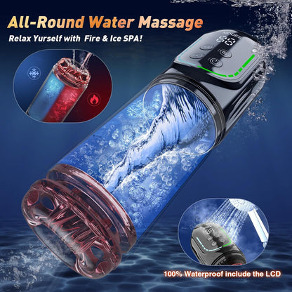 😍 Male Masturbator Penis Pump - Male Sex Toys for Men Sex Toy Pocket Pussy LCD with APP Stroker Adult Toys with 7 Thrusting 7 Rotating 5 Sucking Modes Vacuum Pumps & Enlargers🎁