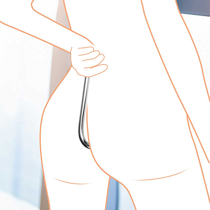 Sexoralab Stainless Steel Anal Hook With 3 Interchangeable Balls