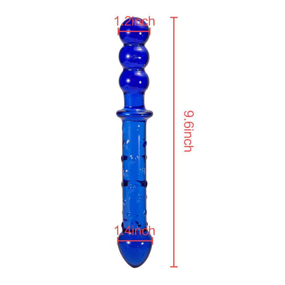Ocean Blue Glass Butt Plug