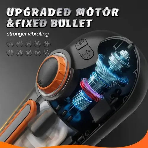 10 Thrusting 10 Vibrating 3 Sucking Heating Male Masturbator