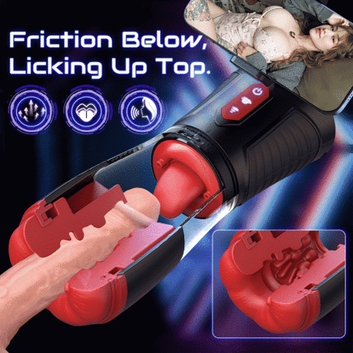 Immersive Male Masturbator: Features Headphone Sync with 9 Vibration, 9 Suction, and 9 Rotation Modes