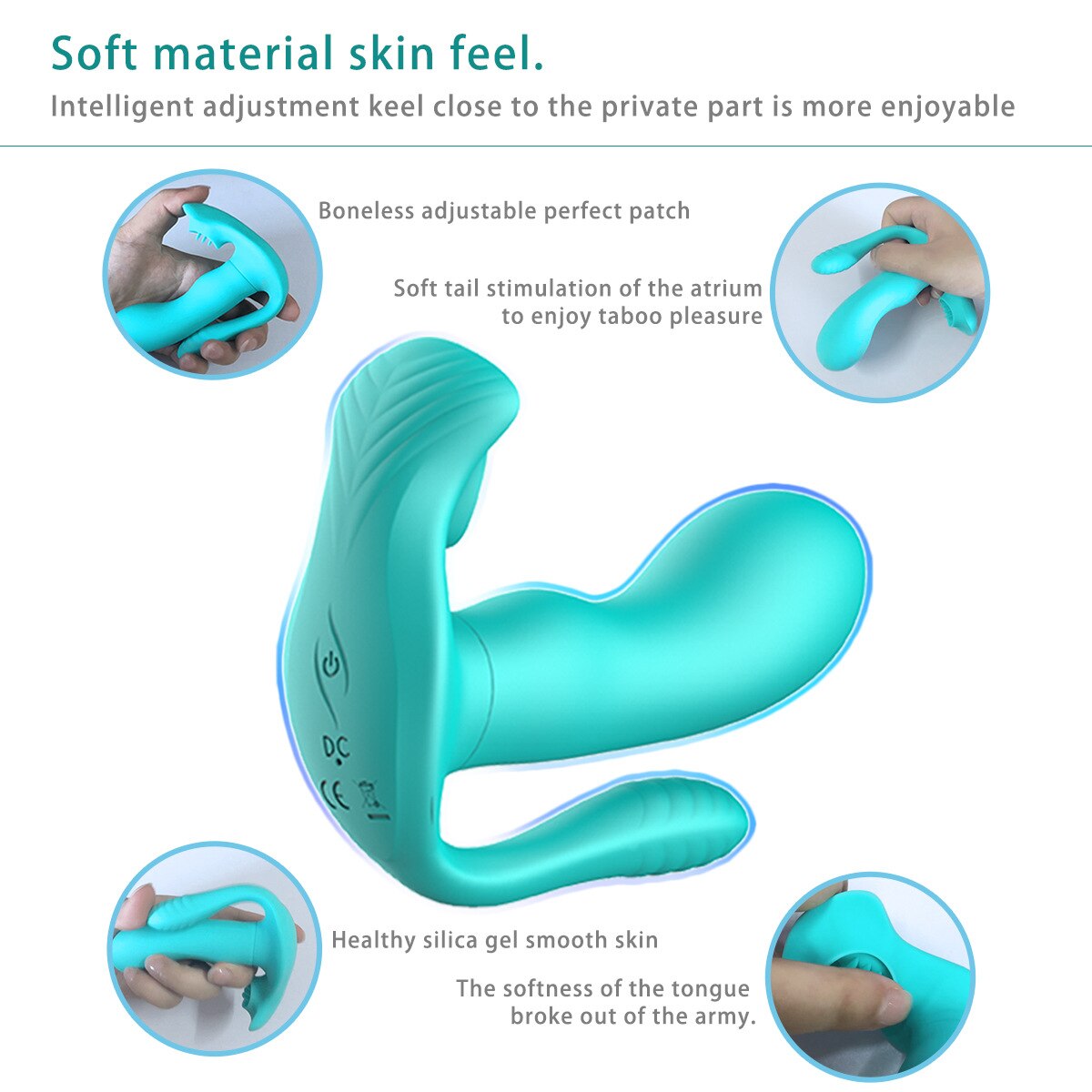 Tongues Remote Control 9 Modes Wearable Clit Vibrators