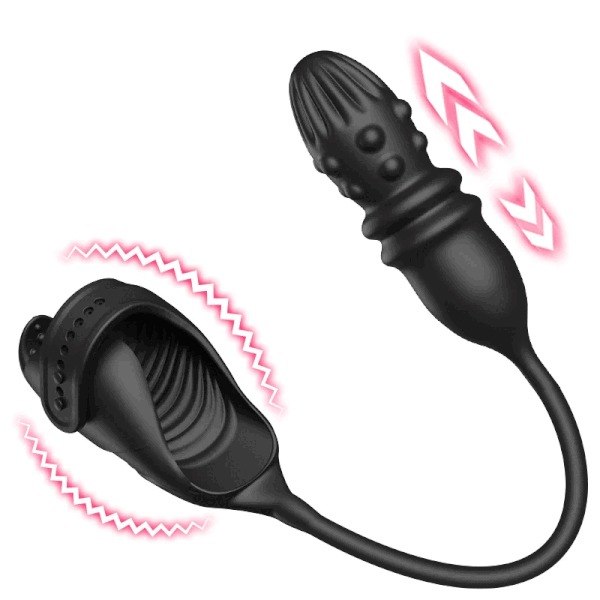 Buyging™ 7 Thrusting 7 Vibrating Glans Trainer for Intense Penis and Anal Stimulation