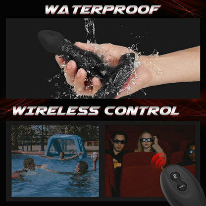 Buyging™ 10 Vibrating 3 Thrusting Remote Control Anal Vibrator