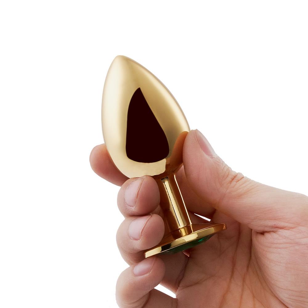 3.9  Golden Metal Gem Anal Plug