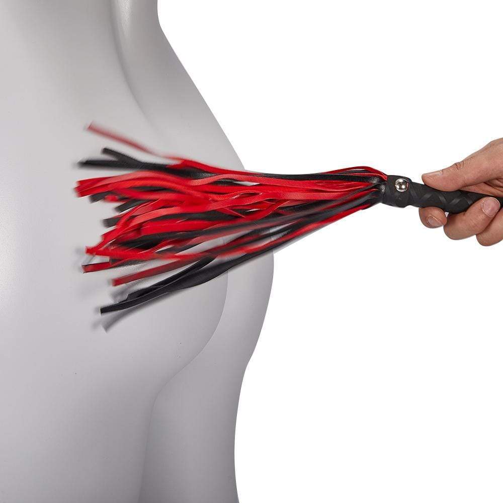 Black-Red Spanking Flirting Whip