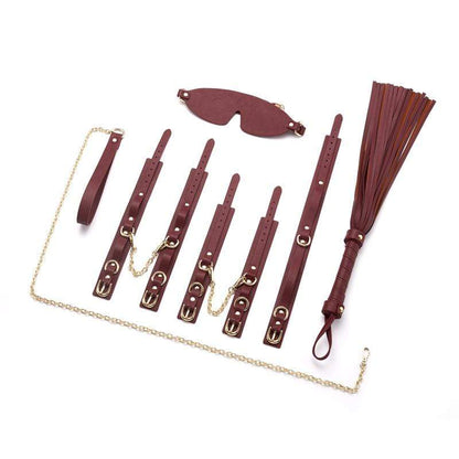 Buyging™ ROOMFUN Retro Red Leather Bondage Kit